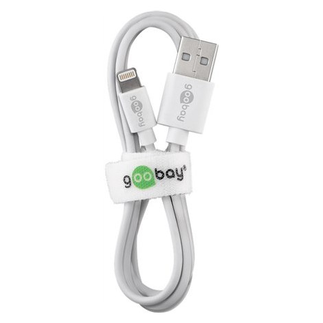 Goobay | Male | 4 pin USB Type A | Male | White | Apple Lightning | 1 m - 3